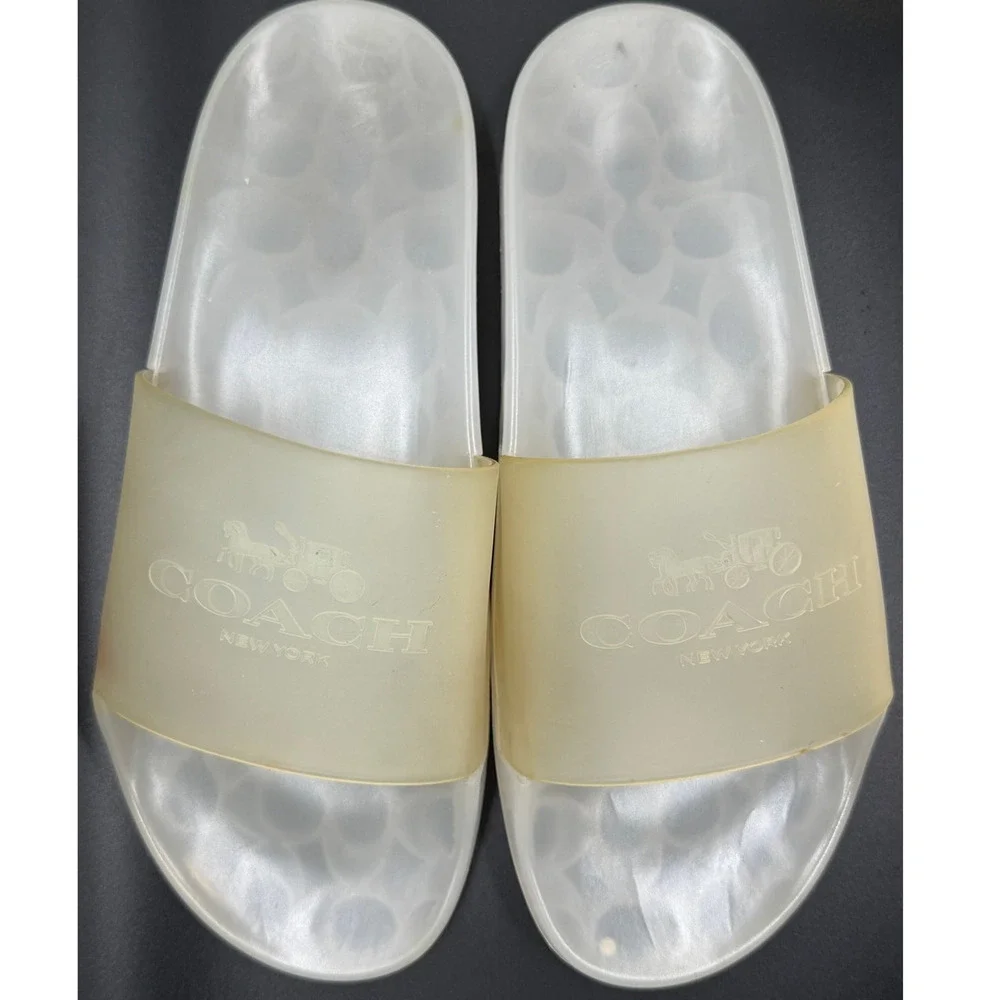 Coach Ulyssa Translucent Jelly Slides Sandals Women Size 11
